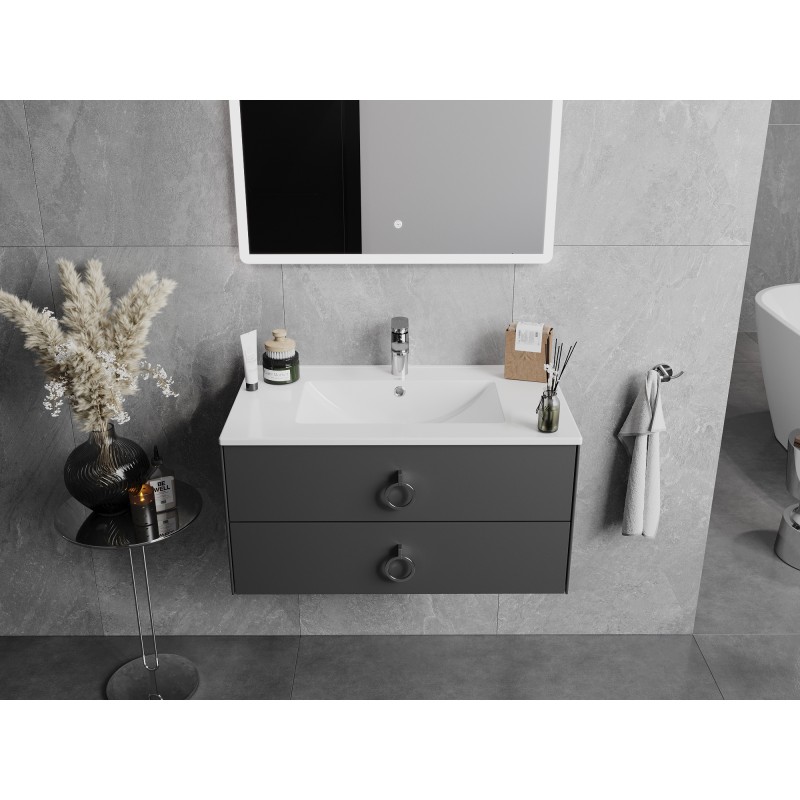 Mexen Atena lavabo encastré 80 x 46 cm, blanc - 25018000