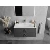 Mexen Atena lavabo encastré 80 x 46 cm, blanc - 25018000