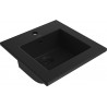 Mexen Atena lavabo encastré de 41 x 41 cm, noir mat - 25014170