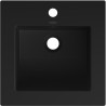 Mexen Atena lavabo encastré 41 x 41 cm, noir mat - 25014170