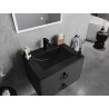 Mexen Atena lavabo encastré 61 x 46 cm, noir mat - 25016070