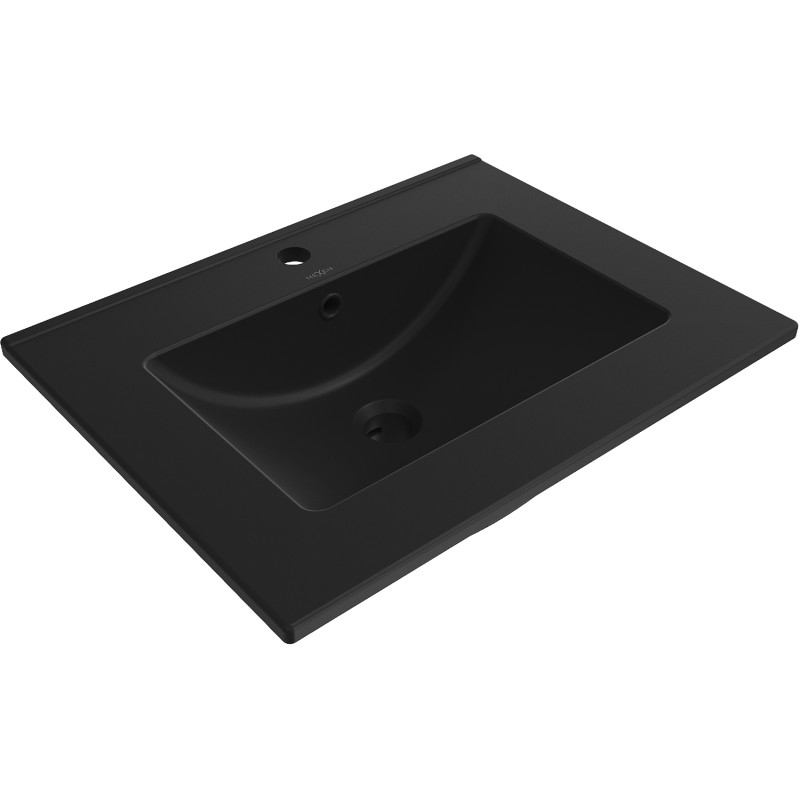 Mexen Atena lavabo encastré dans le comptoir 60 x 46 cm, Noir mat - 25016070