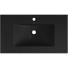 Mexen Atena lavabo encastré dans le comptoir 81 x 46 cm, noir mat - 25018070
