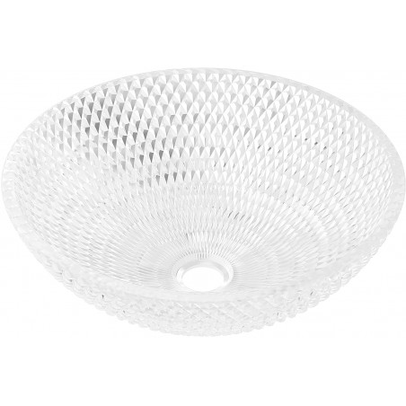Mexen Olza vasque à poser en verre 42 x 42 cm, transparente - 24094200