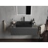 Mexen Nadia lavabo de comptoir 60 x 35 cm, Noir mat - 21616085