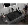 Mexen Nadia lavabo de comptoir 60 x 35 cm, Noir mat - 21616085