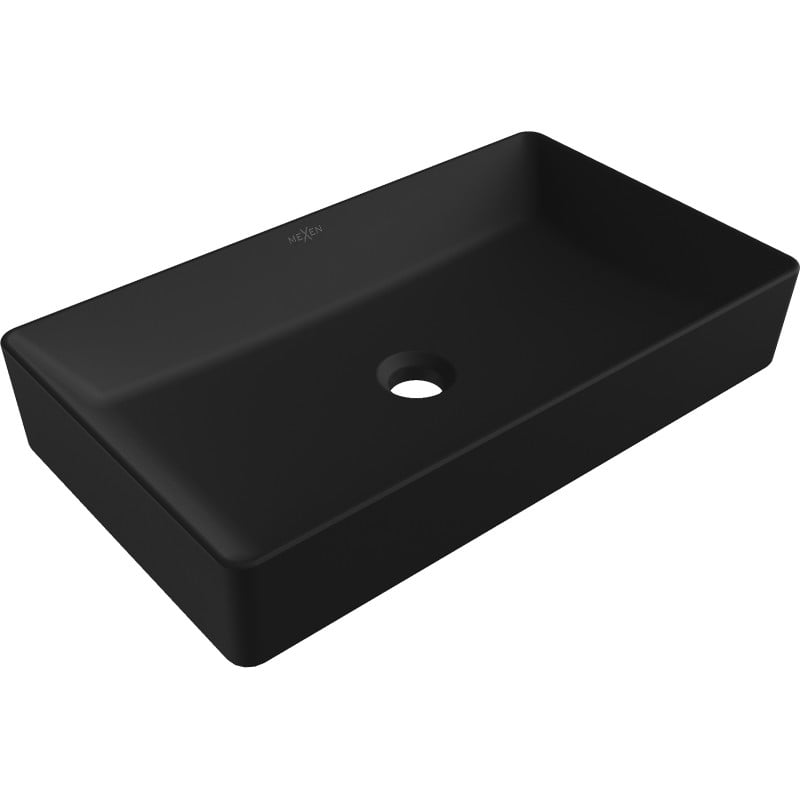 Mexen Nadia lavabo de comptoir 60 x 35 cm, Noir mat - 21616085