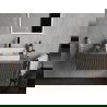 Mexen Nadia lavabo de comptoir 60 x 35 cm, Blanc/Noir - 21616007