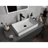 Mexen Nadia lavabo sur plan 62 x 35 cm, blanc/noir - 21616007