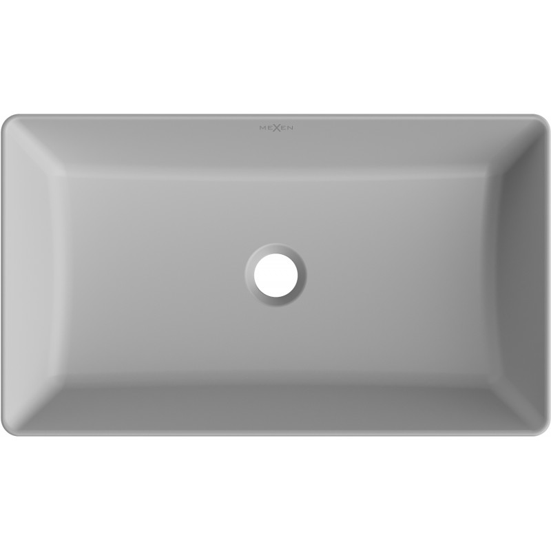 Mexen Nadia lavabo sur plan 62 x 35 cm, gris clair mat - 21616061