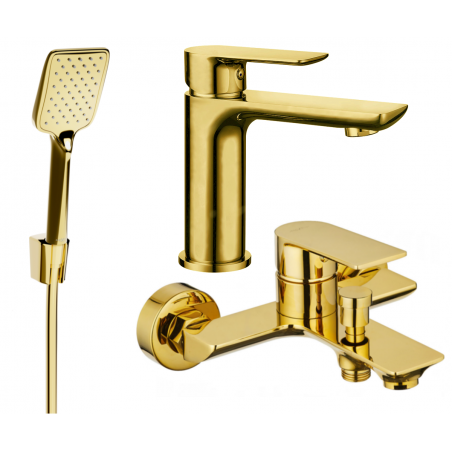Mexen Alfa R62 ensemble de baignoire, doré - 745703R62-50