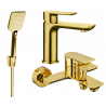Mexen Alfa R62 ensemble de baignoire, doré - 745703R62-50