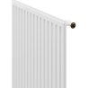 Radiateur à panneaux Mexen CVH10 Hygiene 900 x 400 mm, raccordement inférieur, 357 W, blanc - W610H-090-040-00