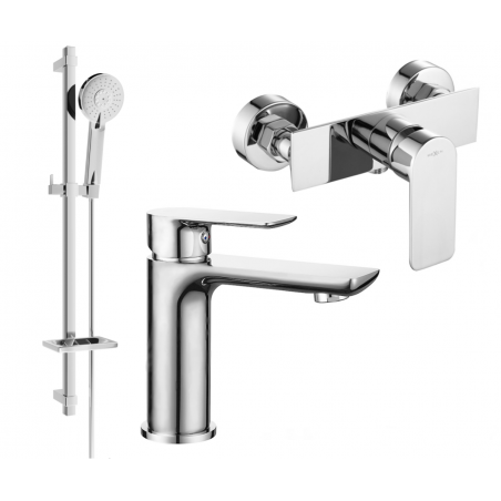 Mexen Alfa Set de douche DQ40, chromé - 745704DQ40-00