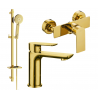 Mexen Alfa Ensemble de douche DQ40, doré - 745704DQ40-50