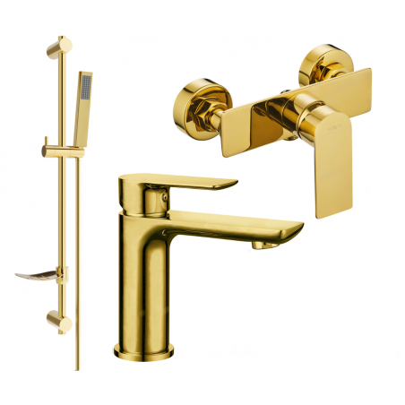 Ensemble de douche Mexen Alfa DF02, or - 745704DF02-50