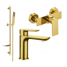 Ensemble de douche Mexen Alfa DF02, or - 745704DF02-50