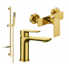 Mexen Alfa DF02 ensemble de douche, doré - 745704DF02-50