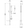 Mexen Alfa DF02 ensemble de douche, doré - 745704DF02-50