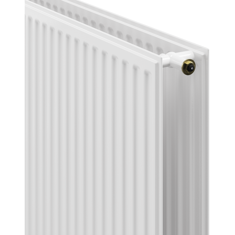 Mexen CVH20 Radiateur hygiénique à plaque 300 x 1000 mm, raccordement inférieur, 636 W, blanc - W620H-030-100-00