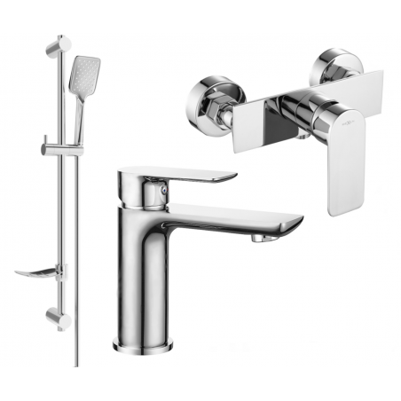 Mexen Alfa DF62 Ensemble de Douche, Chrome - 745704DF62-00