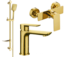Mexen Alfa DF62 ensemble de douche, doré - 745704DF62-50