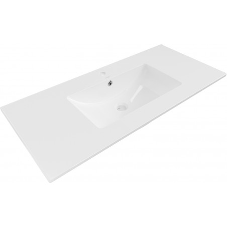 Mexen Atena lavabo encastré dans le comptoir 100 x 46 cm, blanche - 25011000