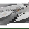 Mexen Atena lavabo encastré dans le comptoir 100 x 46 cm, blanche - 25011000