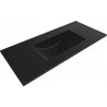 Mexen Atena lavabo encastré dans le plan 101 x 46 cm, noir mat - 25011070