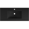 Mexen Atena lavabo encastré dans le comptoir 100 x 46 cm, Noir mat - 25011070