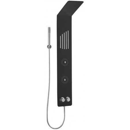 Panneau de douche Mexen Navas, noir - 7627-02-70