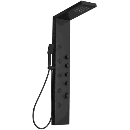 Panneau de douche Mexen Lando, noir - 7611-04-70