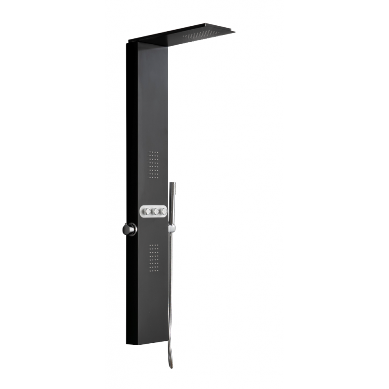 Panneau de douche Mexen Omar, noir - 7610-03-70
