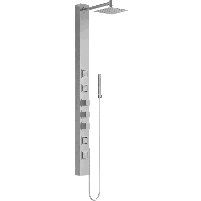 Panneau de douche Mexen Orco, chromé - 7607-03-00
