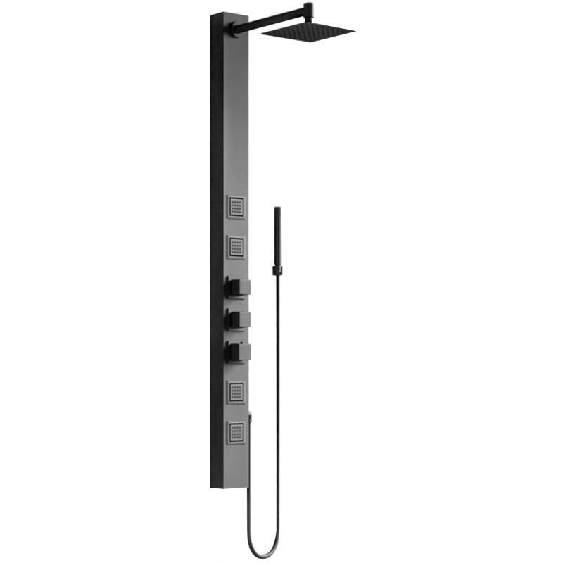 Mexen Orco panneau de douche, noir - 7607-03-70