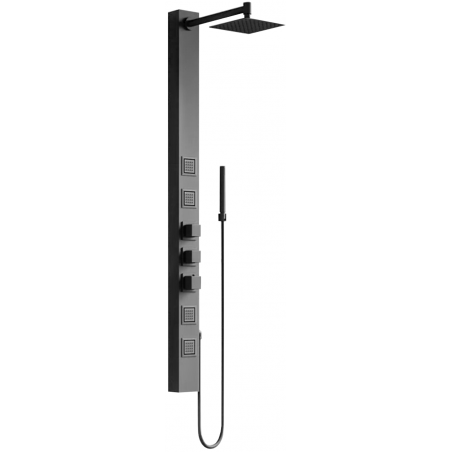 Panneau de douche Mexen Orco, noir - 7607-03-70