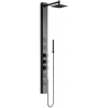 Panneau de douche Mexen Orco, noir - 7607-03-70