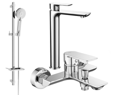 Mexen Alfa DQ40 ensemble de bain, chrome - 745713DQ40-00
