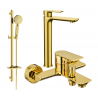 Mexen Alfa Ensemble de baignoire DQ40, doré - 745713DQ40-50