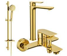 Mexen Alfa Ensemble de baignoire DQ40, doré - 745713DQ40-50