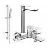 Mexen Alfa Ensemble de bain DF72, chromé - 745713DF72-00