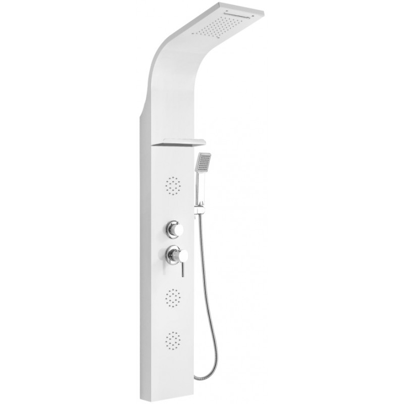 Panneau de douche Mexen Borg, blanc - 7615-03-20