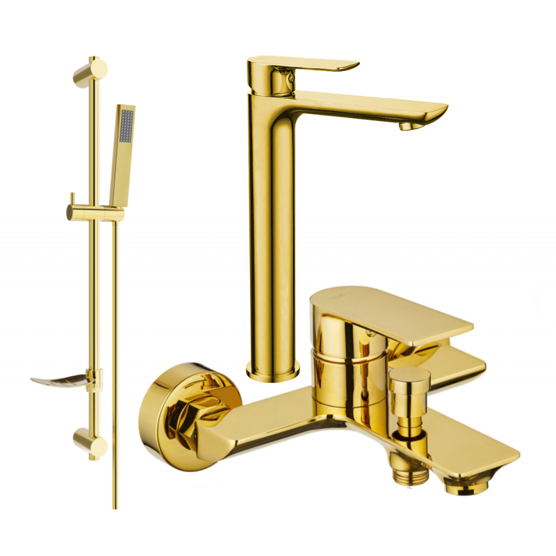 Mexen Alfa DF02 ensemble de bain, doré - 745713DF02-50