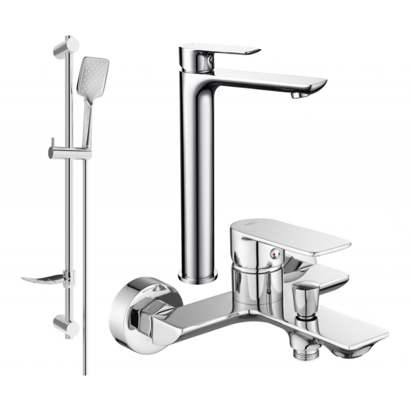 Mexen Alfa DF62 ensemble de bain, chrome - 745713DF62-00