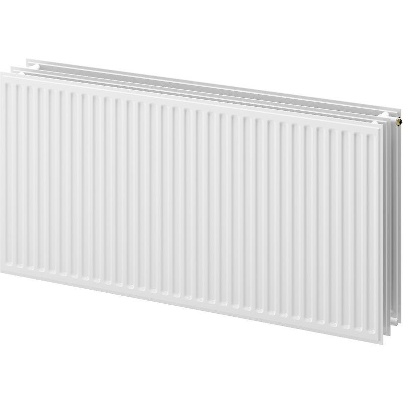 Radiateur à panneaux Mexen CVH30 Hygiene 300 x 400 mm, raccordement inférieur, 349 W, blanc - W630H-030-040-00