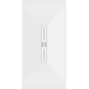 Bac rectangulaire Mexen Toro SMC 200 x 70 cm, blanc, capot blanc - 43107020-W