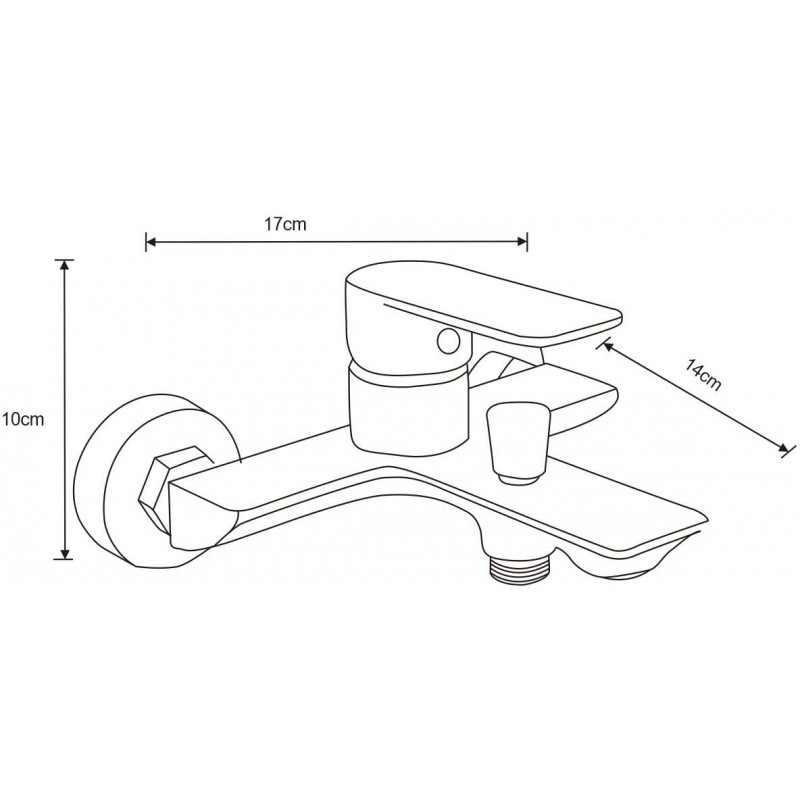 Mexen Alfa DF62 ensemble de baignoire, noir - 745713DF62-70