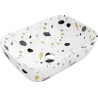 Mexen Rita lavabo à poser 45 x 32 cm, pierre blanche terrazzo - 21084587