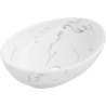 Mexen Elza vasque à poser 40 x 33 cm, pierre blanche - 21014081