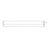 Mexen CVH30 Radiateur hygiénique à plaques 500 x 500 mm, raccordement par le bas, 648 W, blanc - W630H-050-050-00